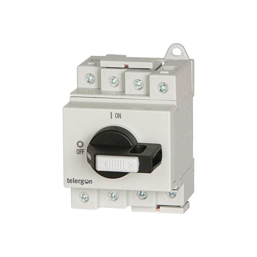 Telergon Switch, base mounting, size 00, 2-pole, 40A