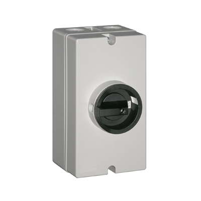 Telergon Enclosed switch, size 00, 2-pole, 55A