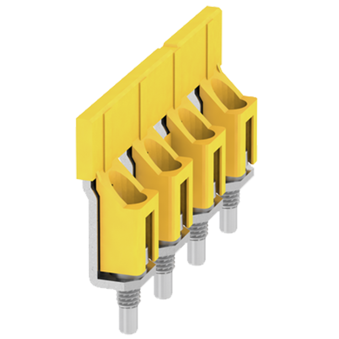 Weidmuller Cross-connector, yellow, 4-pole, 112A