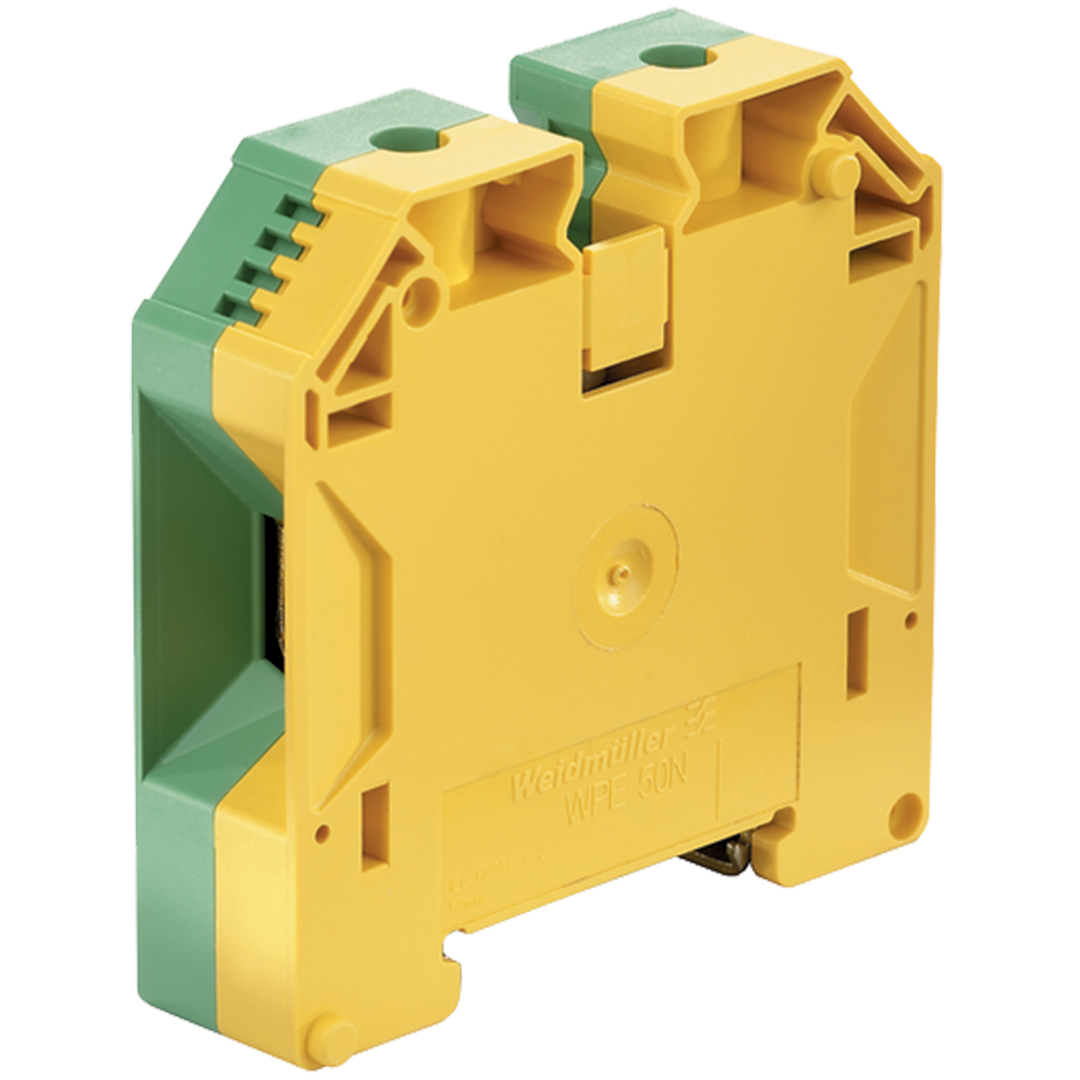 Weidmuller PE terminal, screw, green/yellow, 50mm², 6000A