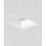 Downlight, square, recessed, anti-glare, silver, 230V, 10W